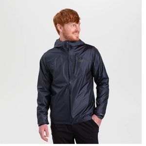 Outdoor Research Men’s Helium Rain Jacket in Black Size Medium